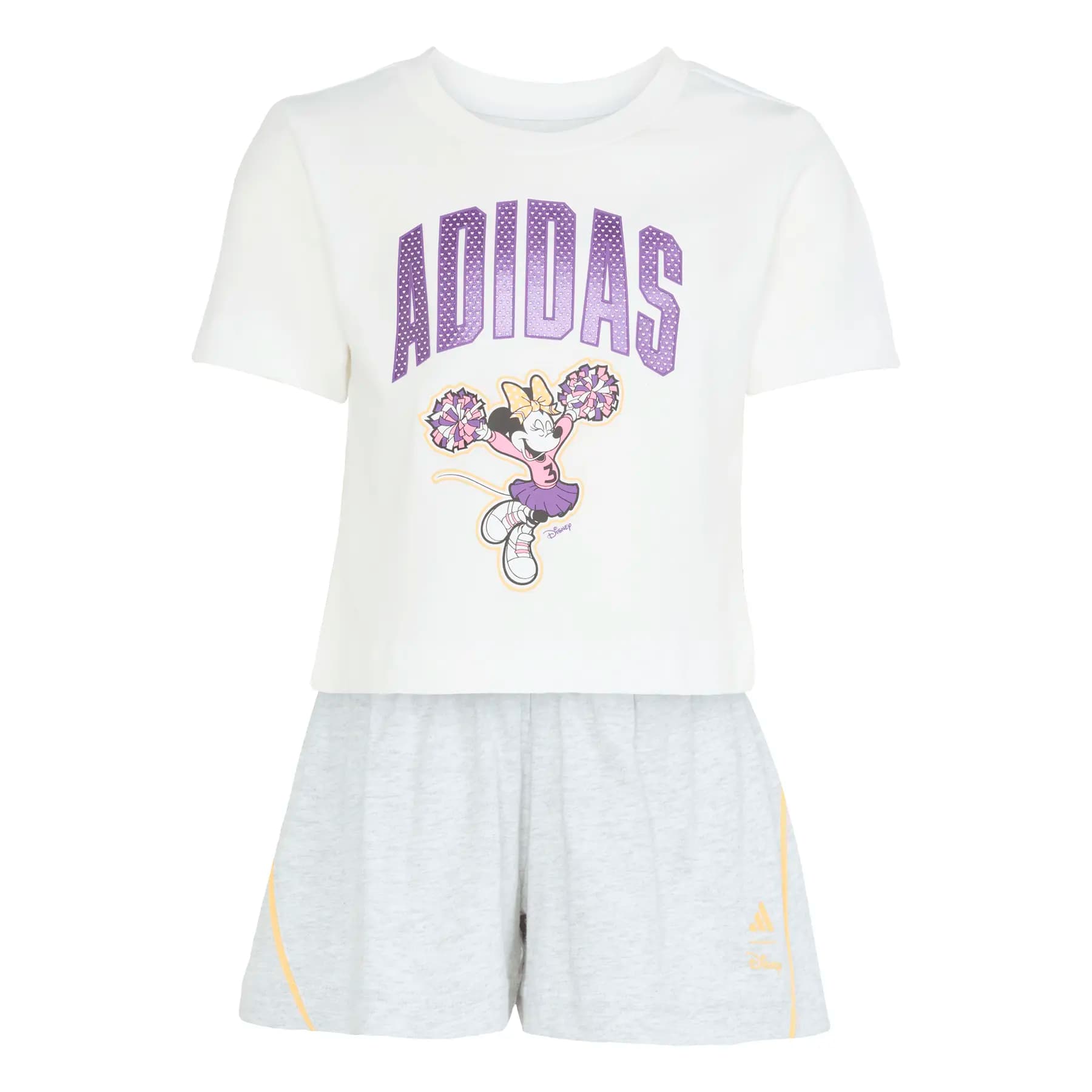 Conjunto de camiseta y pantalón corto bebé adidas Disney Minnie Mouse