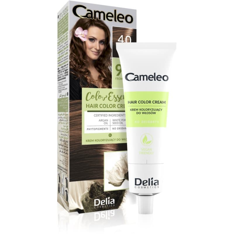 Delia Cosmetics Cameleo Color Essence tinte de pelo en tubo tono 4.0 Brown 75 g