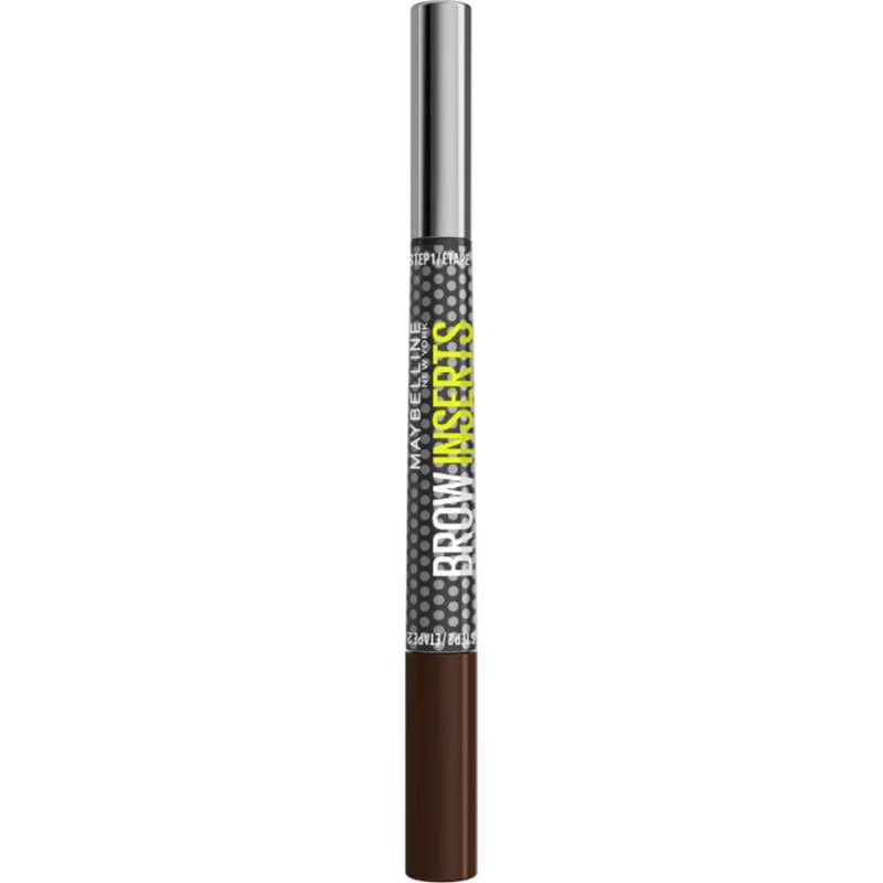 MAYBELLINE NEW YORK Brow Inserts rotulador para cejas con cepillo 2en1 tono 5 Deep Brown 1.25 ml