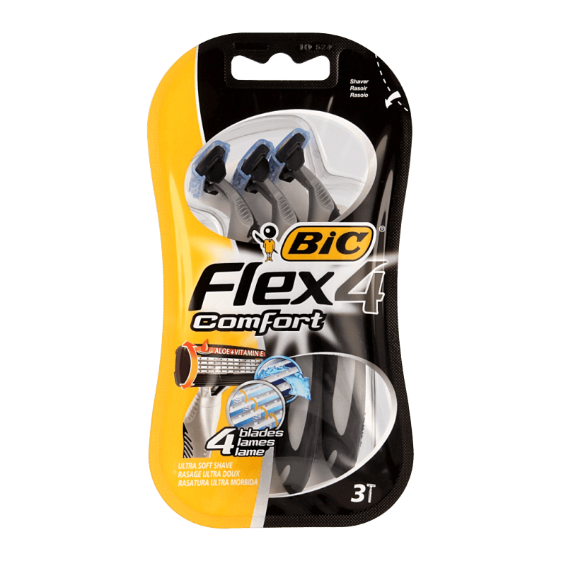 BIC Flex 4 Comfort cuchillas de afeitar blíster 3 unidades