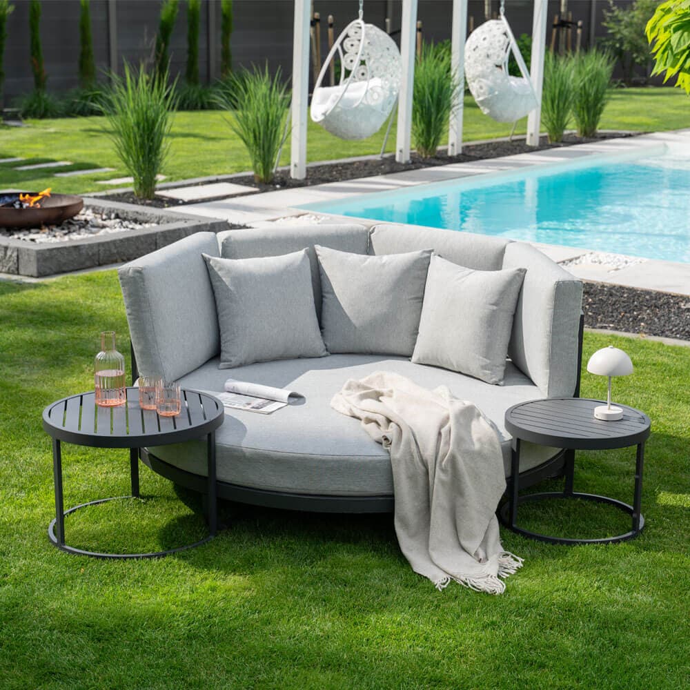 Home Deluxe Daybed Outdoor FLORIDA - Gris