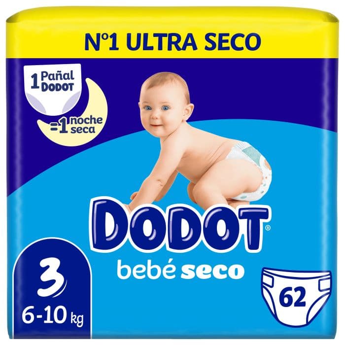 Pañales Bebé Seco Talla 3 de 6 a 10Kg