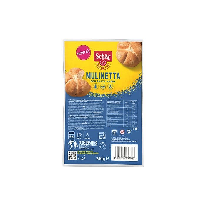 Mulinetta Pan Sin Gluten con Pasta Madre 240 gr