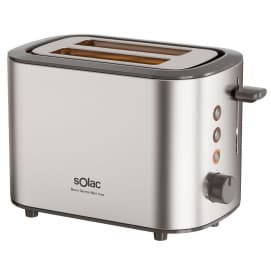 Tostador Solac Buon Giorno Mini Inox TL5423, 870W, 2 ranuras cortas, 6 niveles, inox