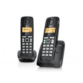 Teléfono inalámbrico Dect Gigaset A270 DUO, negro