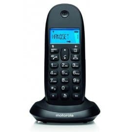Teléfono inalámbrico Dect Motorola C1001CB+, negro