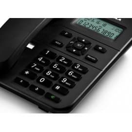 Teléfono de sobremesa Motorola CT202 con 24 tonos de llamada, manos libres y mute negro