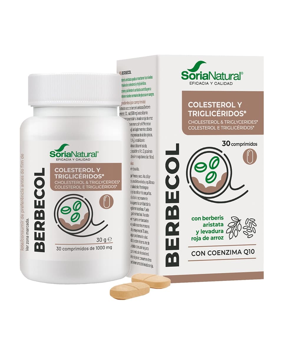 Soria Natural - 30 comprimidos x 1000 mg Berbecol Soria Natural.