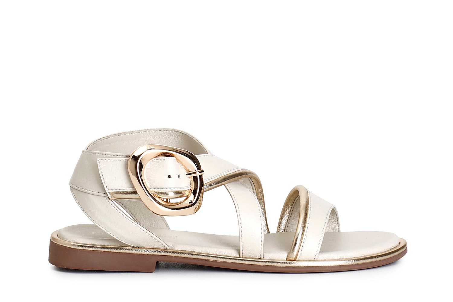 sandalias asimétricas de piel bone 37