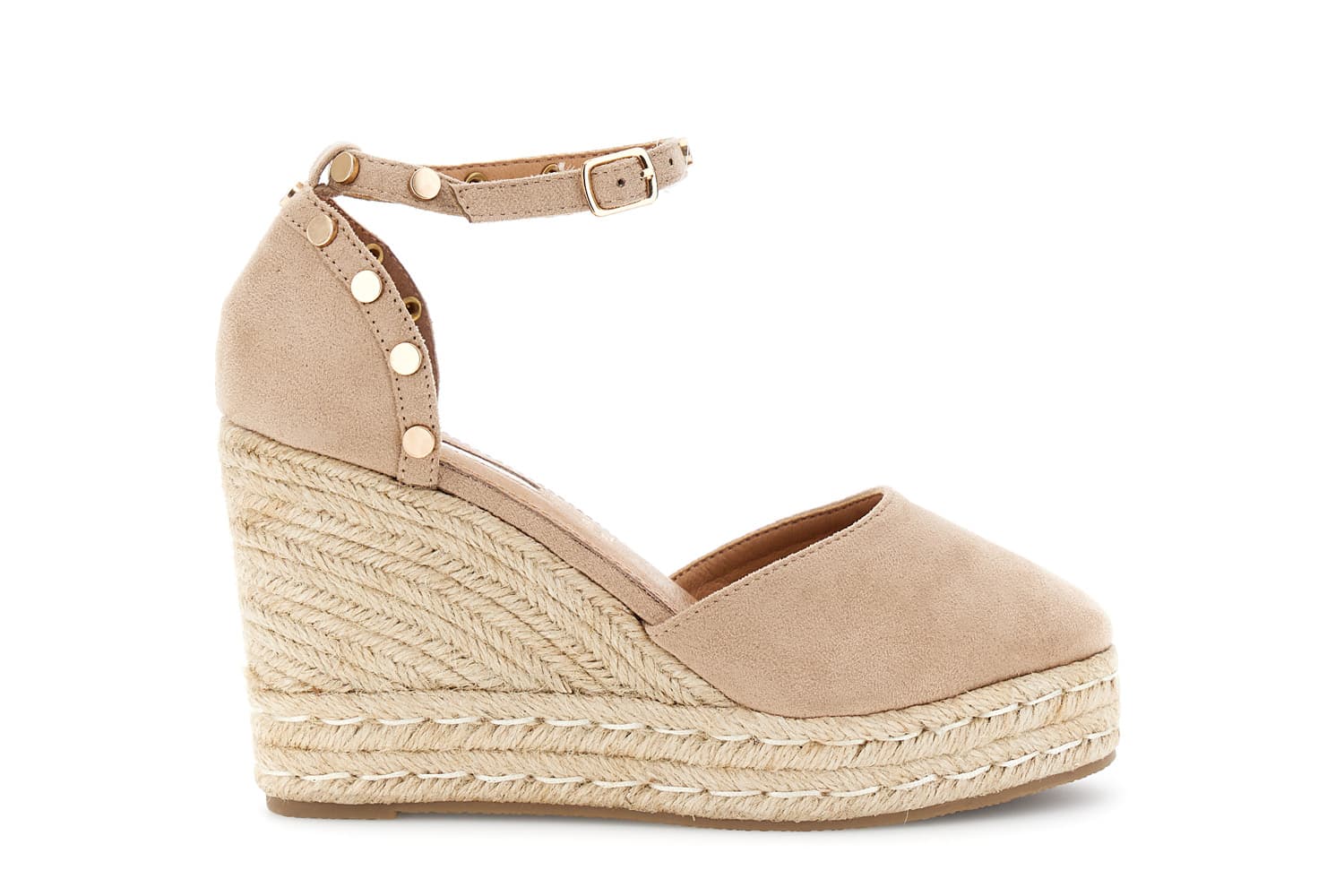 escote de microfibra con tachuelas decoradas sand 39