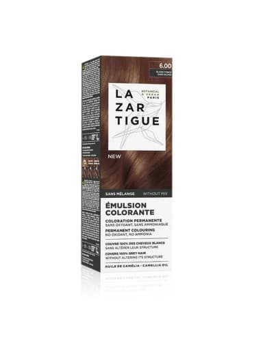 Lazartigue - Lazartigue Colorante Emulsión 6.00 Rubio Oscuro Coloración Permanente 1 Unidad