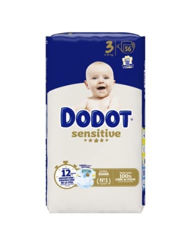 Dodot Sensitive Pañales Infatiles Talla 3 6-10 Kg 56 Unidades