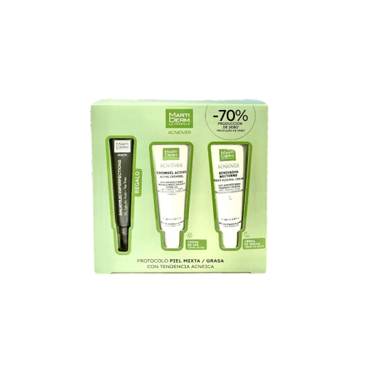 Martiderm Acniover Protocolo Piel Mixta/grasa Cremigel Activo 40ml + Renovador Nocturno 40ml + Salicylic Imperfections 20ml