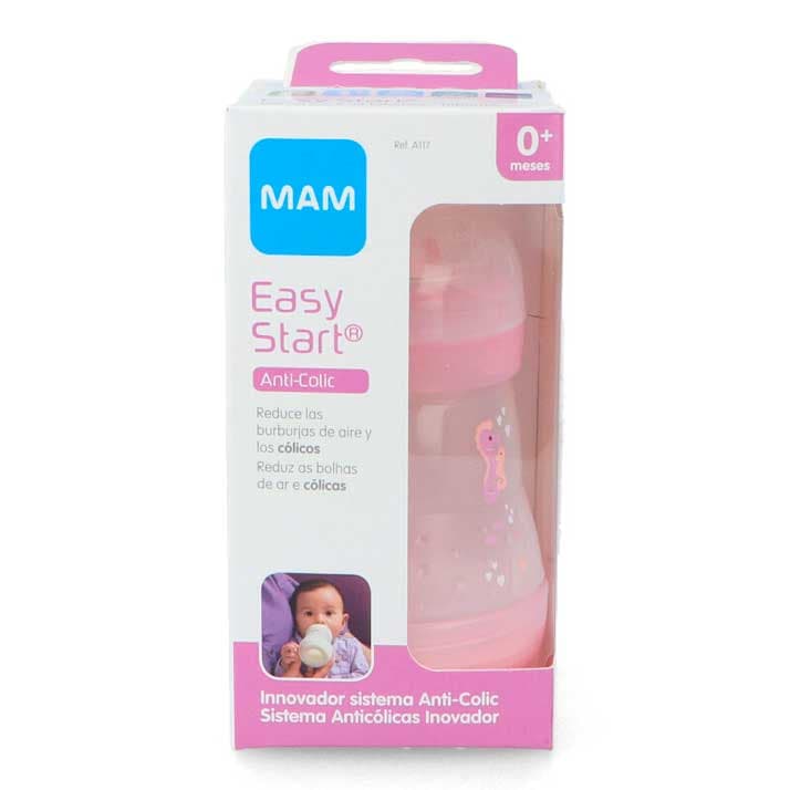 Mam Biberón Anti-Colic 160 Ml - Rosa