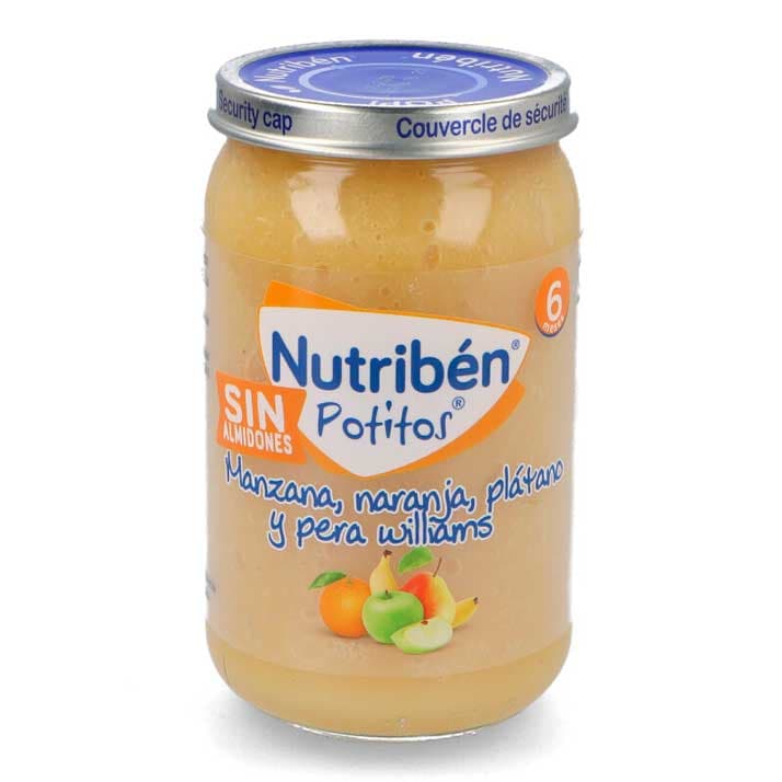 Nutriben Potito Manz Nar Plat Pera Williams Sin Almidon 235 Gr