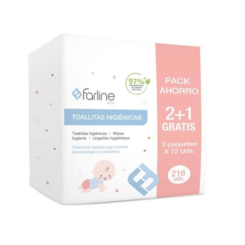 Farline Tri-Pack Toallitas Bebe