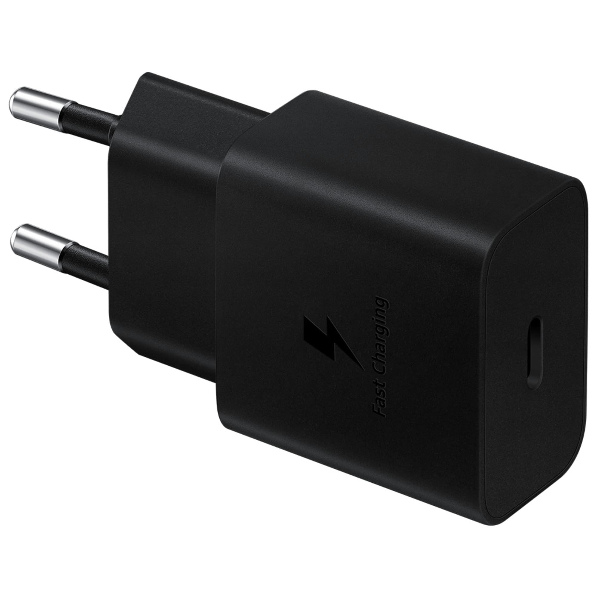 Cargador Pared USB-C Power Delivery 15W Carga Rápida Original Samsung Negro - Nuevo