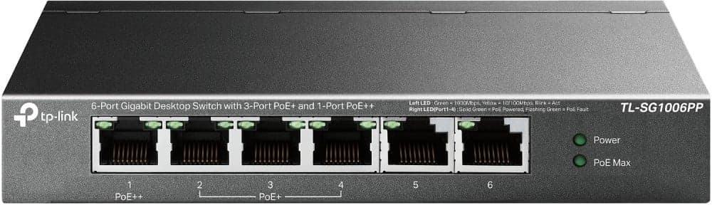 TP-Link TL-SG1006PP switch No administrado Gigabit TL-SG1006PP