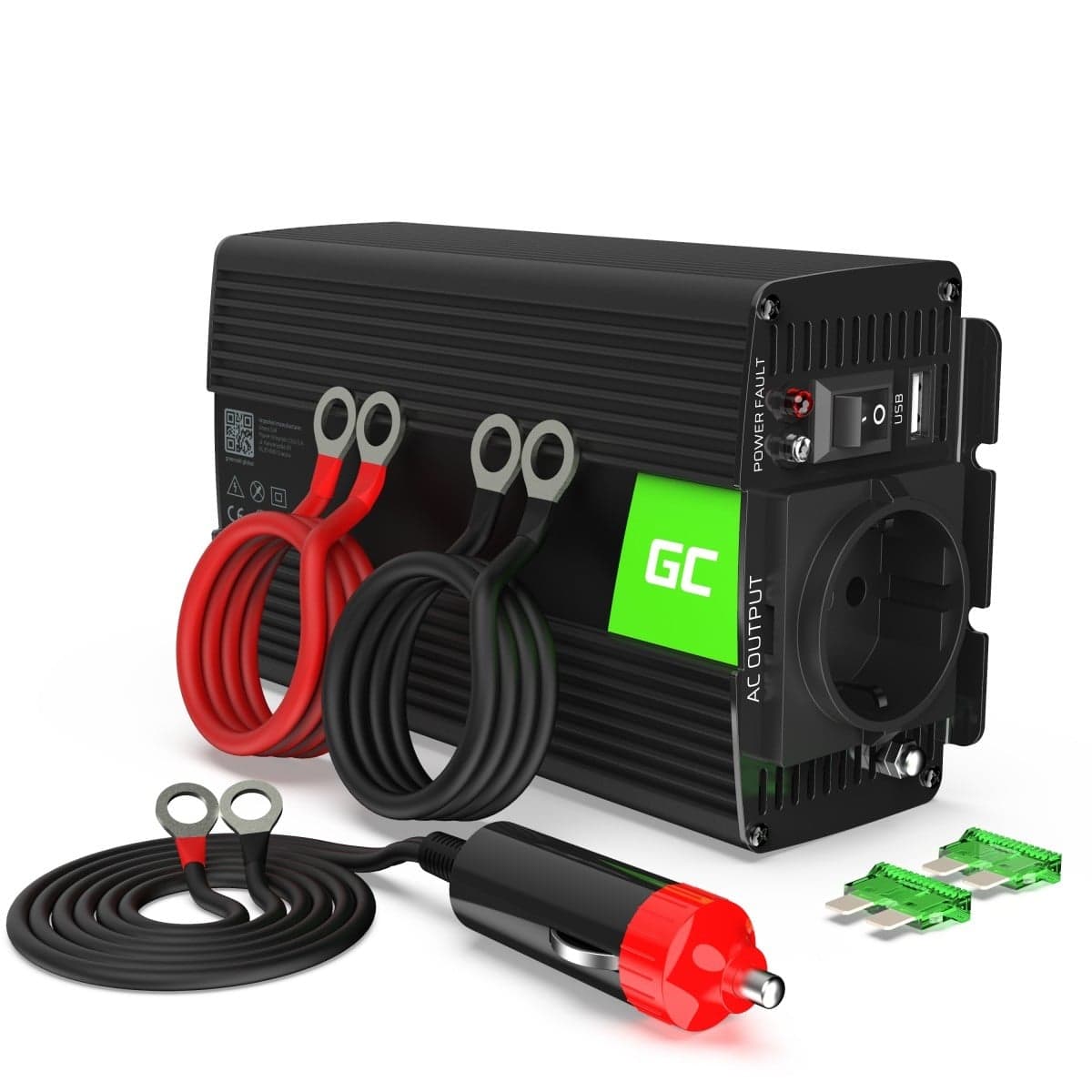 Green Cell INV01DE adaptador e inversor de corriente Auto 300 INV01DE
