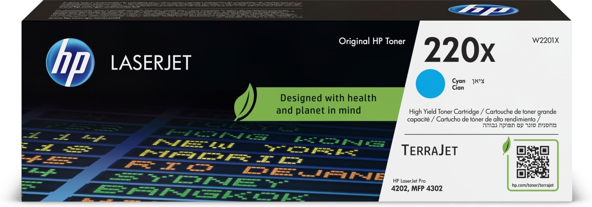 Tóner original HP 220X - cian (W2201X) W2201X