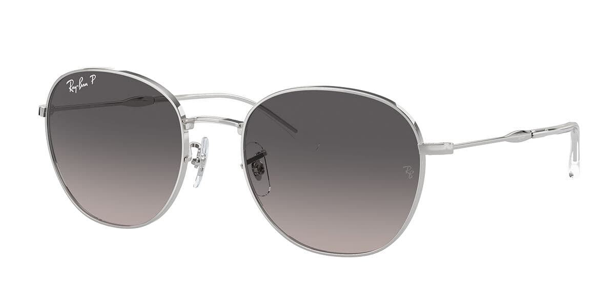 Ray-Ban RB3809 Polarized 003/M3 Gafas de Sol para Hombre Plateadas