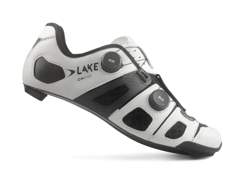 Lake CX242 Cycling Shoe, White/Black