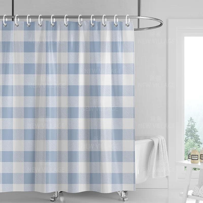 Decoración del hogar cortinas de ducha cortina de baño impermeable tela Sala de estar Moderno Nórdico Moderno patrón geométrico simple