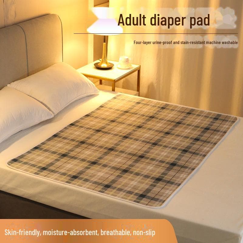 Protector de pañal de algodón impermeable y lavable para adultos: transpirable y de gran tamaño, ideal para personas mayores. 200cm