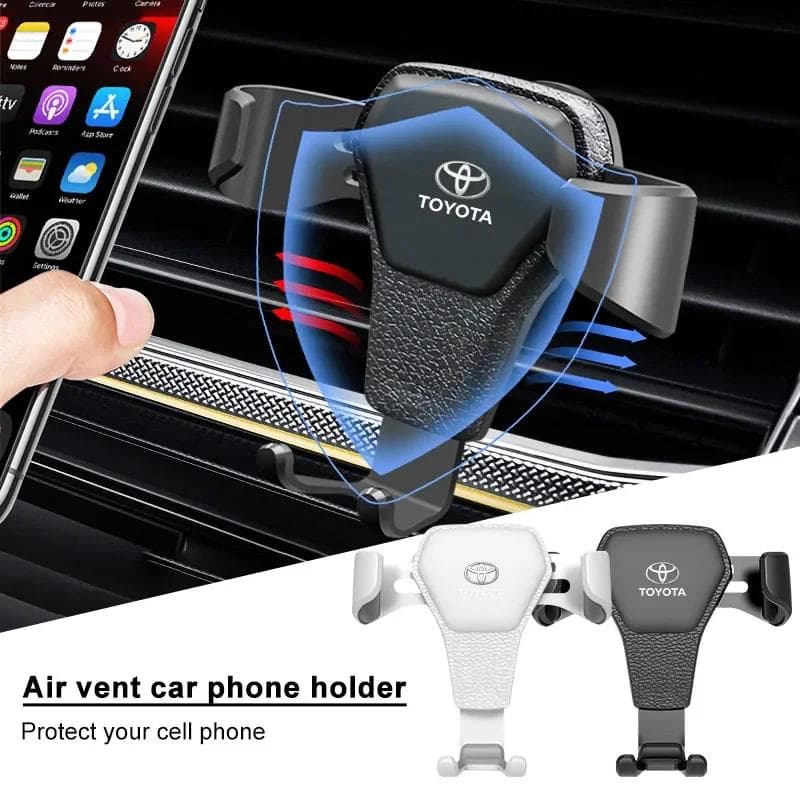 Soporte para Teléfono de Coche Ventilación G-Sensor Soporte para Smartphone GPS Para Toyota Yaris Corolla Avensis Aygo Vitz Vios Yaris Mark-X Mirai