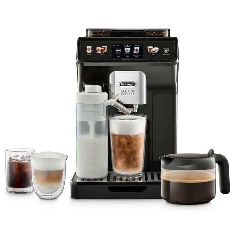 DeLonghi Eletta Explore ECAM452.67.G Cafetera Superautomática 19 Bares Gris Oscuro