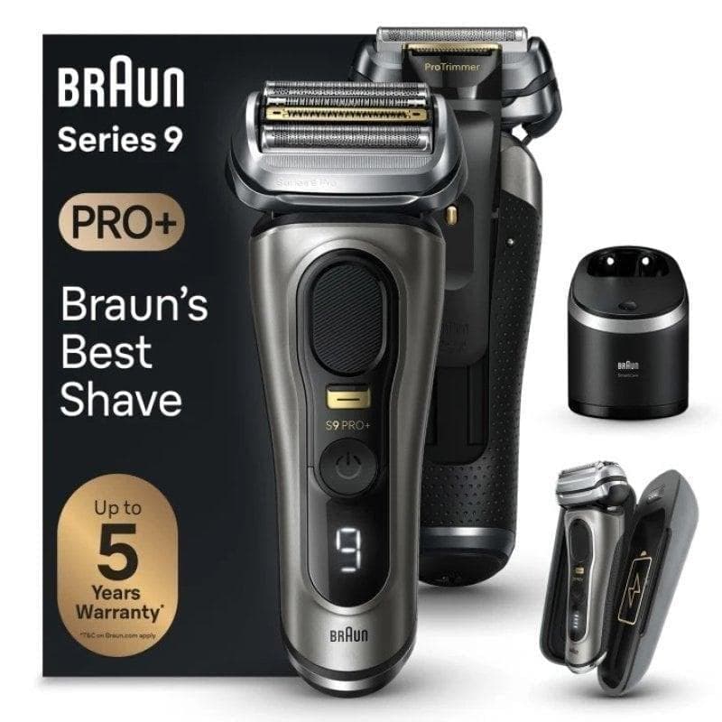 Braun Series 9 Pro+ 9575CC Wet & Dry Máquina de Afeitar de Láminas y Recortadora