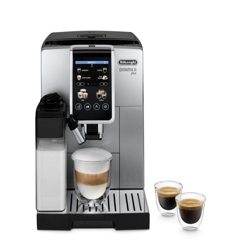 Cafetera Automática DeLonghi Dinámica Plus 1,8 L 15 Bares 2 Tazas con espumador LatteCrema