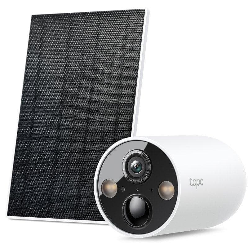 Tapo C425 Kit Cámara de Vigilancia con Panel Solar y Batería, 2K QHD, Detección IA Gratuita Avanzada, Visión Nocturna a Color