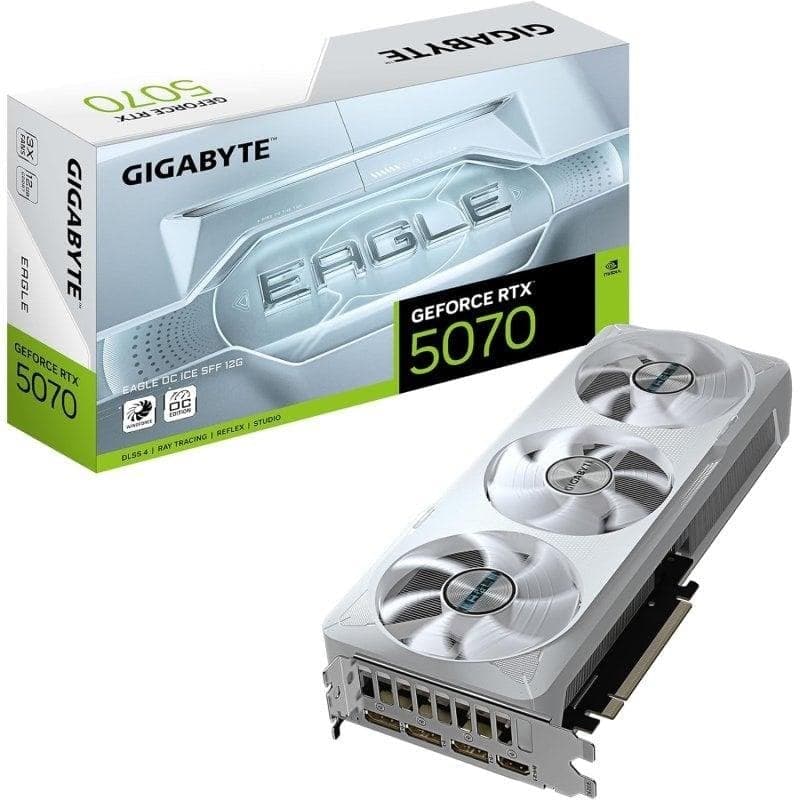 Gigabyte GeForce RTX 5070 EAGLE OC ICE SFF 12GB GDDR7 Reflex 2 RTX AI DLSS4