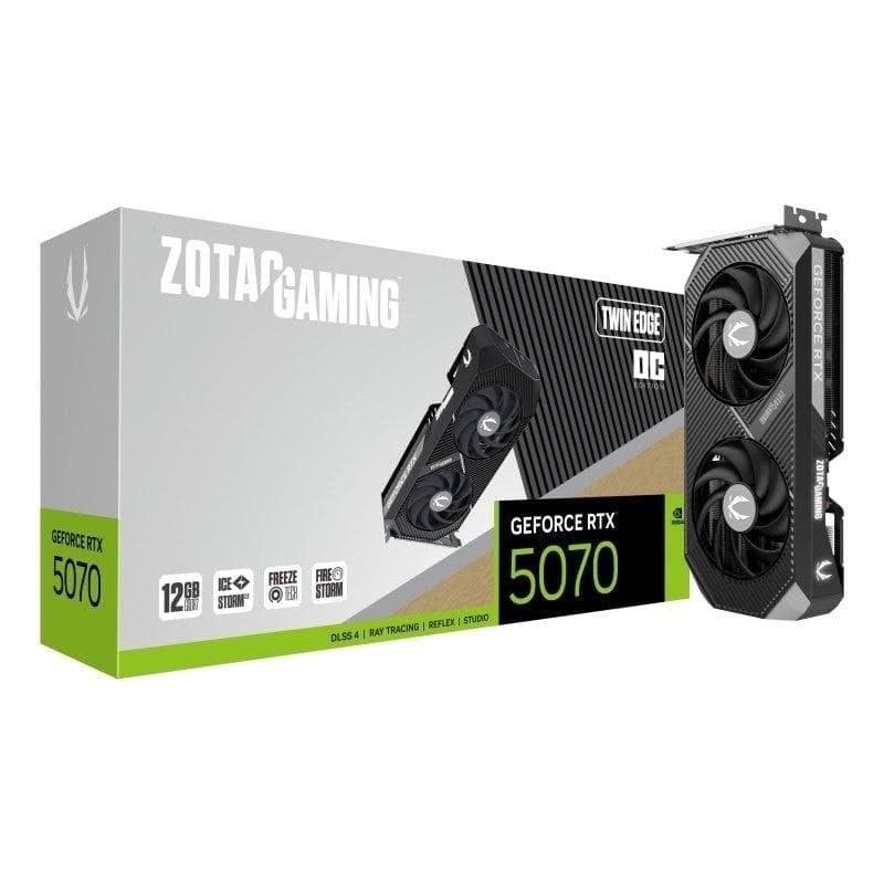 Zotac GAMING GeForce RTX 5070 Twin Edge OC 12 GB GDDR7 Reflex 2 RTX AI DLSS4