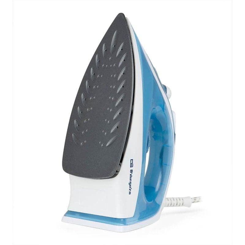 Plancha Orbegozo SV 2025 2000W Suela Antiadherente Autolimpieza Blanco/Azul