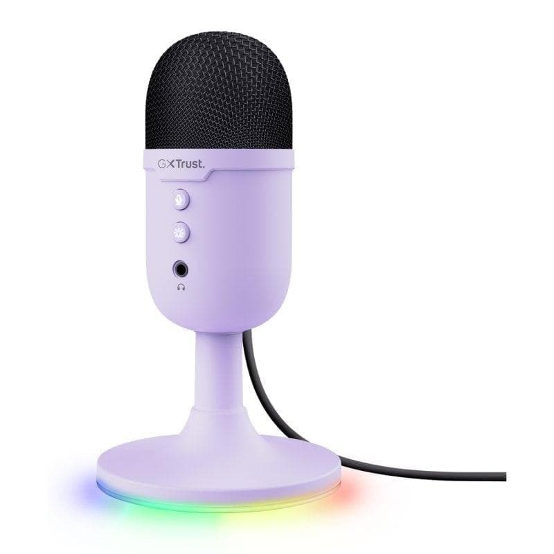 Micrófono Trust GXT 234 Yunix USB cardioide con mute y RGB