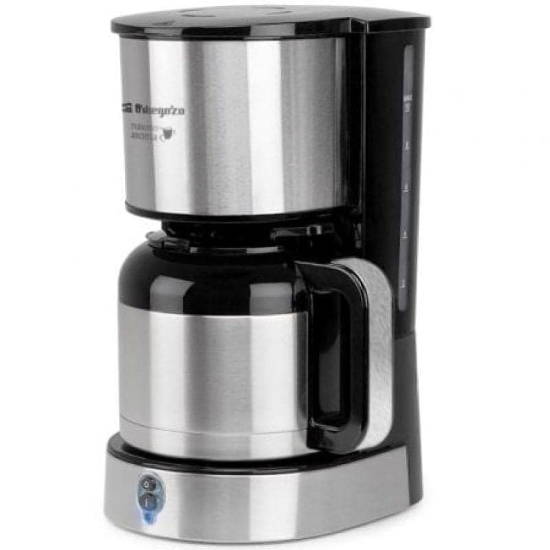 Cafetera de Filtro Orbegozo CG 5020 12 Tazas Jarra Termo Acero Inoxidable Apagado Automático
