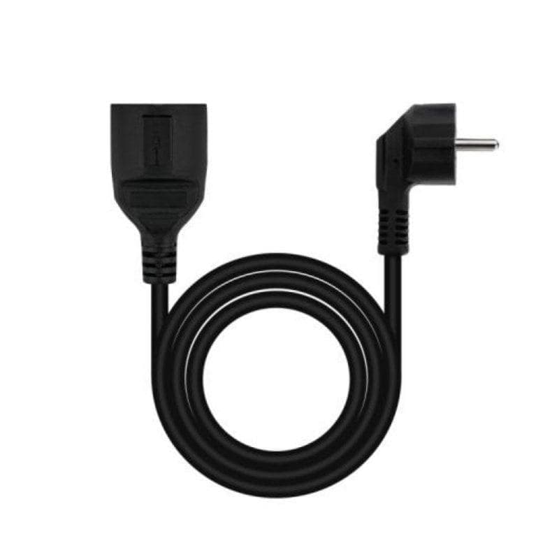 Cable Alargador Nanocable 10.22.0603-BK Schuko Macho-Hembra 3m Negro 1.5mm² 16A 4000W