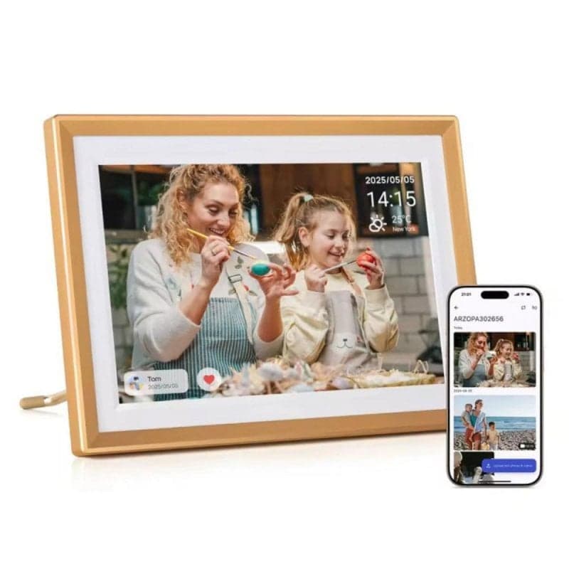 Marco digital Arzopa 10,1" IPS almacenamiento en nube ilimitado WiFi app táctil
