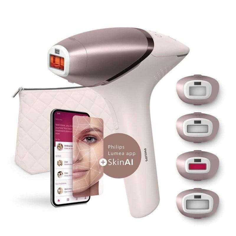 Depiladora Philips BRI977/00 Luz Pulsada IPL Oro Rosado Precisión Facial