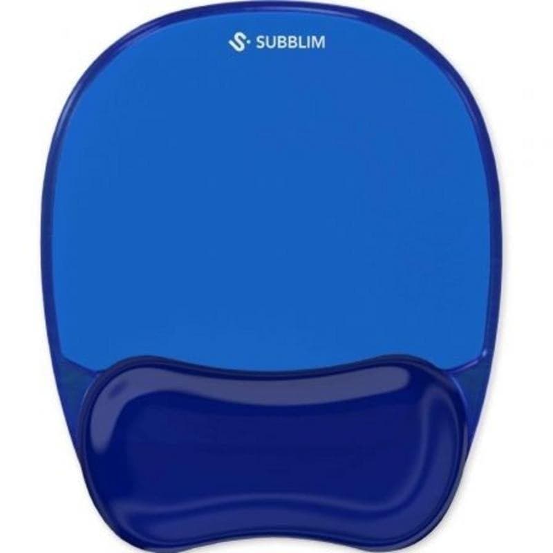 Alfombrilla Subblim Ergo Crystal Flex Gel Azul Oscuro Antideslizante