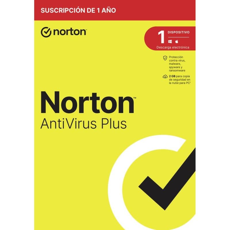 Software de seguridad Norton AntiVirus Plus 1 licencia Base soporte físico