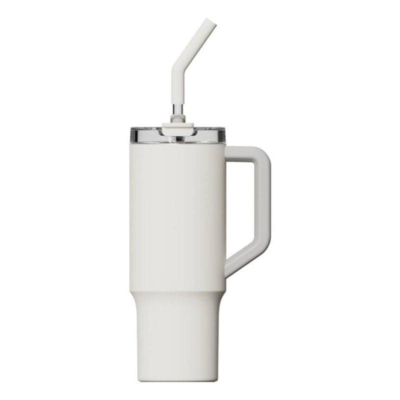Tazón Xiaomi Straw Mug 1L Blanco Acero Inoxidable Asa Antideslizante