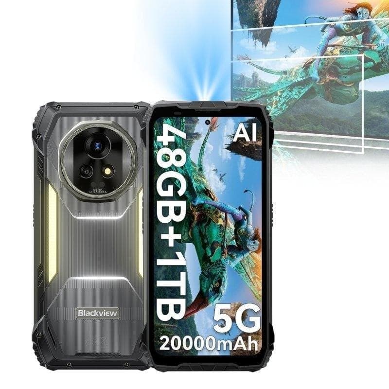 Blackview Xplore 2 5G 16GB Negro 6,73" 1TB batería masiva