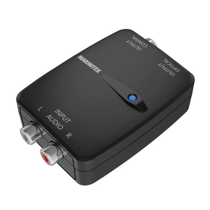 Conversor de audio Marmitek Connect AD12 RCA hembra a digital SPDIF Toslink