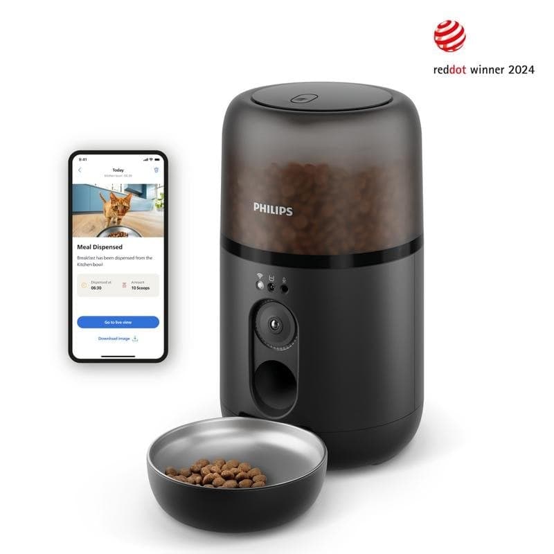 Comedero automático PHILIPS PAW5320/02 inteligente con cámara HD y Wi-Fi