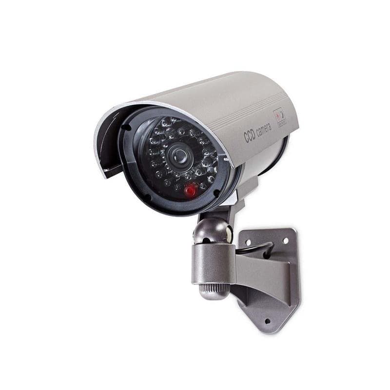 Cámara de seguridad ficticia Nedis DUMCB40GY exterior LED IP44 gris