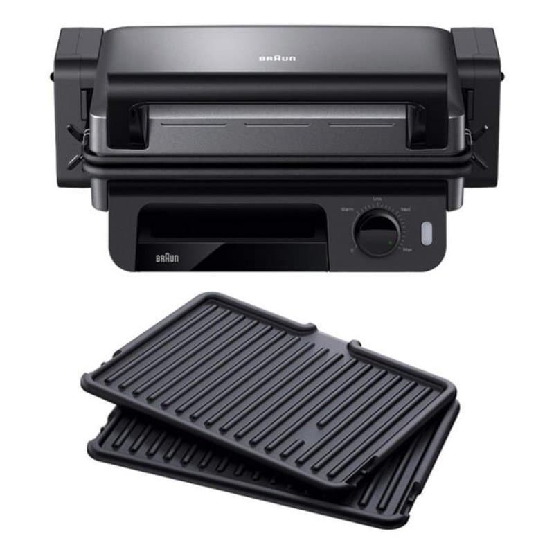 Parrilla eléctrica Braun MultiGrill 5 placas extraíbles 2000 W antiadherente