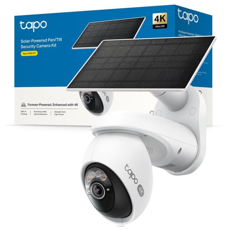 Cámara IP TP-Link TC92 Kit 4K Visión Nocturna Exterior Detección IA Audio Bidireccional